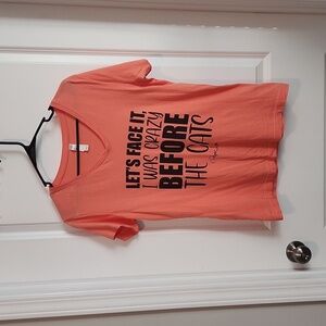 Piper Lou Let's Face It I Was Crazy Before The Cats V-neck Tshirt